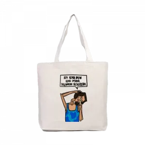 Kendi Kendime Kanvas Çanta Ürün Görseli