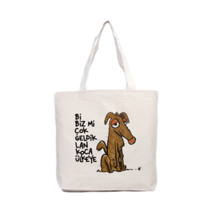 Bi Biz Mi Çok Geldik Lan Koca Ülkeye Kanvas Çanta Ürün Görseli