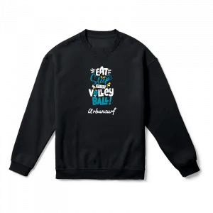Eat Sleep Play Volleyball Oversize Sweatshirt Ürün Görseli