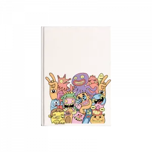 Monster Doodle Kanvas Defter Ürün Görseli